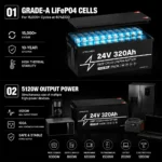 24V 320Ah LifePO4 Lithium Battery - Image 3