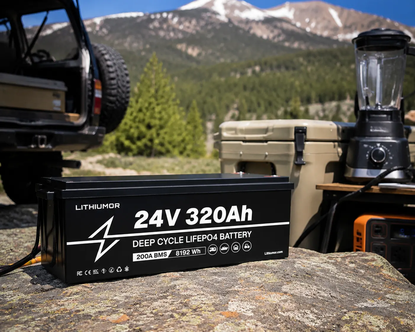 outdoor photo with lithiumor lifepo4 battery